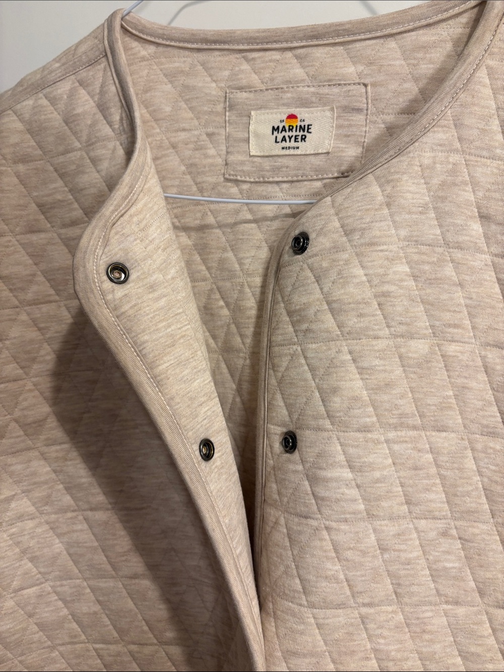 Marine Layer Women’s Snap Front Corbet Quilted Liner Jacket Medium - Picture 3 of 7